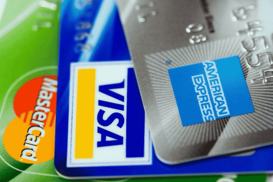 arjetas de crédito Visa, Mastercard y American Express